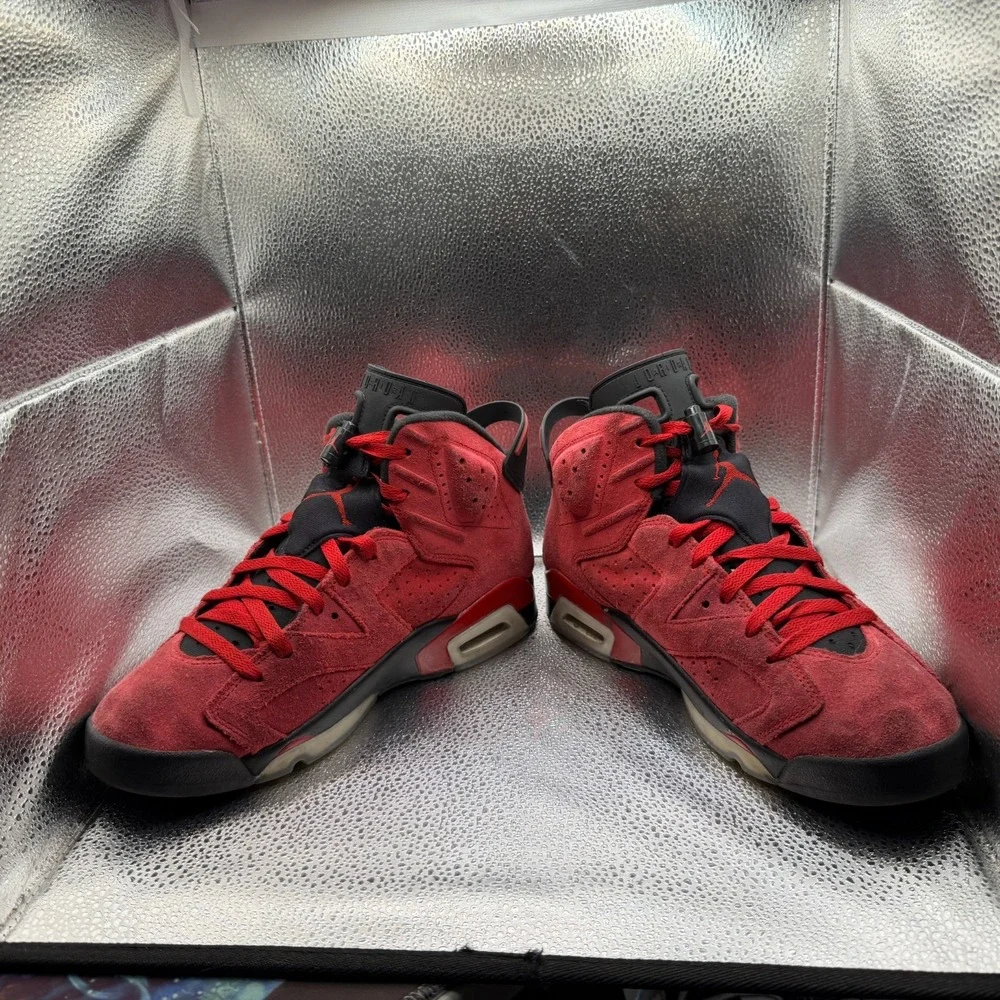 Size 8 Jordan 6 Retro‎ Toro Bravo Red Mens Lace Up Sneaker Shoes CT8529-600